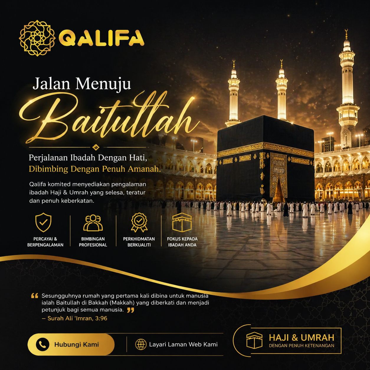 Suasana Kaabah semasa musim haji